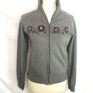 OBEY ZIPPER FLEECE JACKET O-B-E-Y SIGNET RINGS